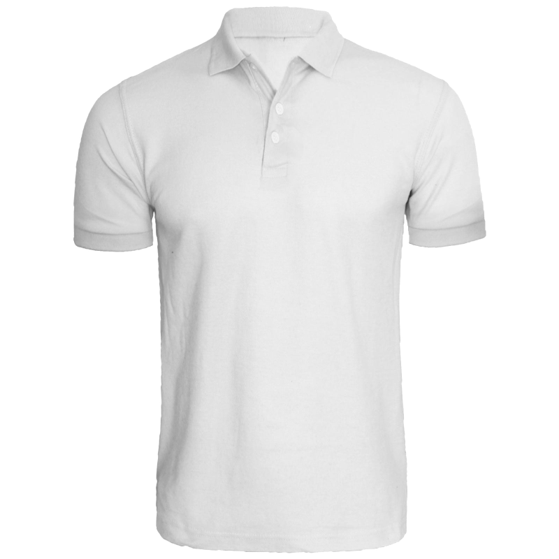 White Short-Sleeve Polo Shirt